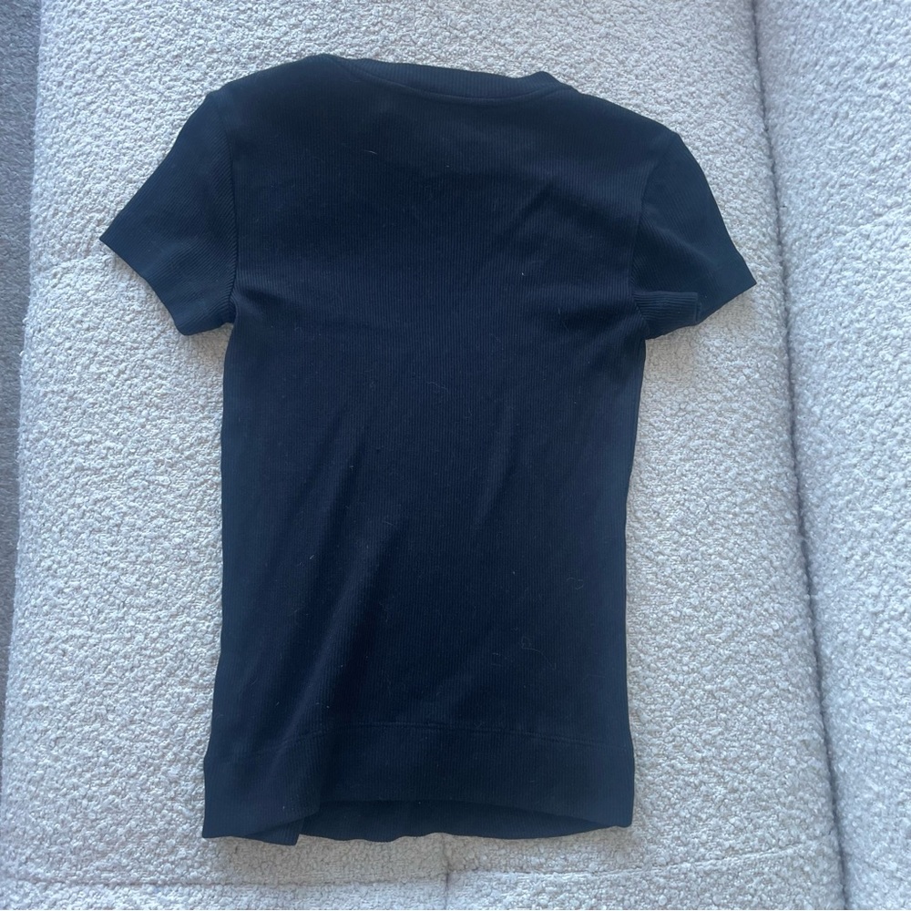 Theory Compact Rib Tiny Tee - Picture 7 of 9